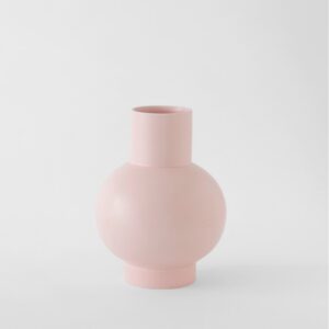 Large Coral Blush Globe Bottle Vase