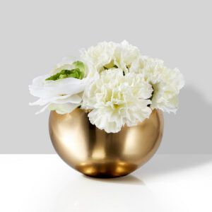 5.25in Wide Gold Steel Bowl